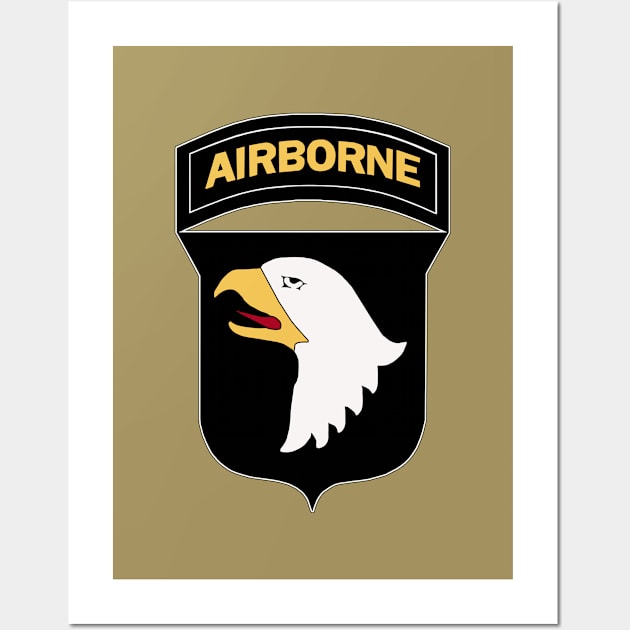 101st Airborne Division Insignia Wall Art by Trent Tides